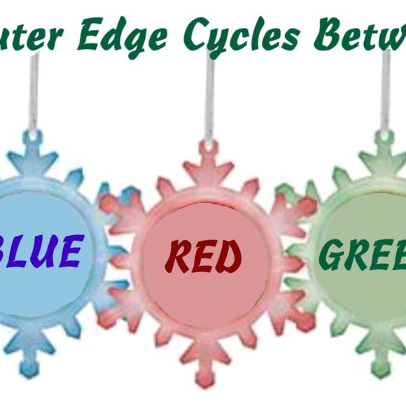 The Rolling Stones Snowflake Blinks Lit Holiday Christmas Tree Ornament - Picture 4 of 4